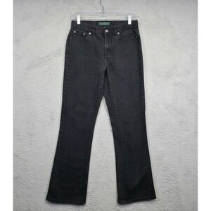 Lauren Jeans Co Ralph Lauren Jeans Women 6 Black Classic Bootcut Western Cowgirl